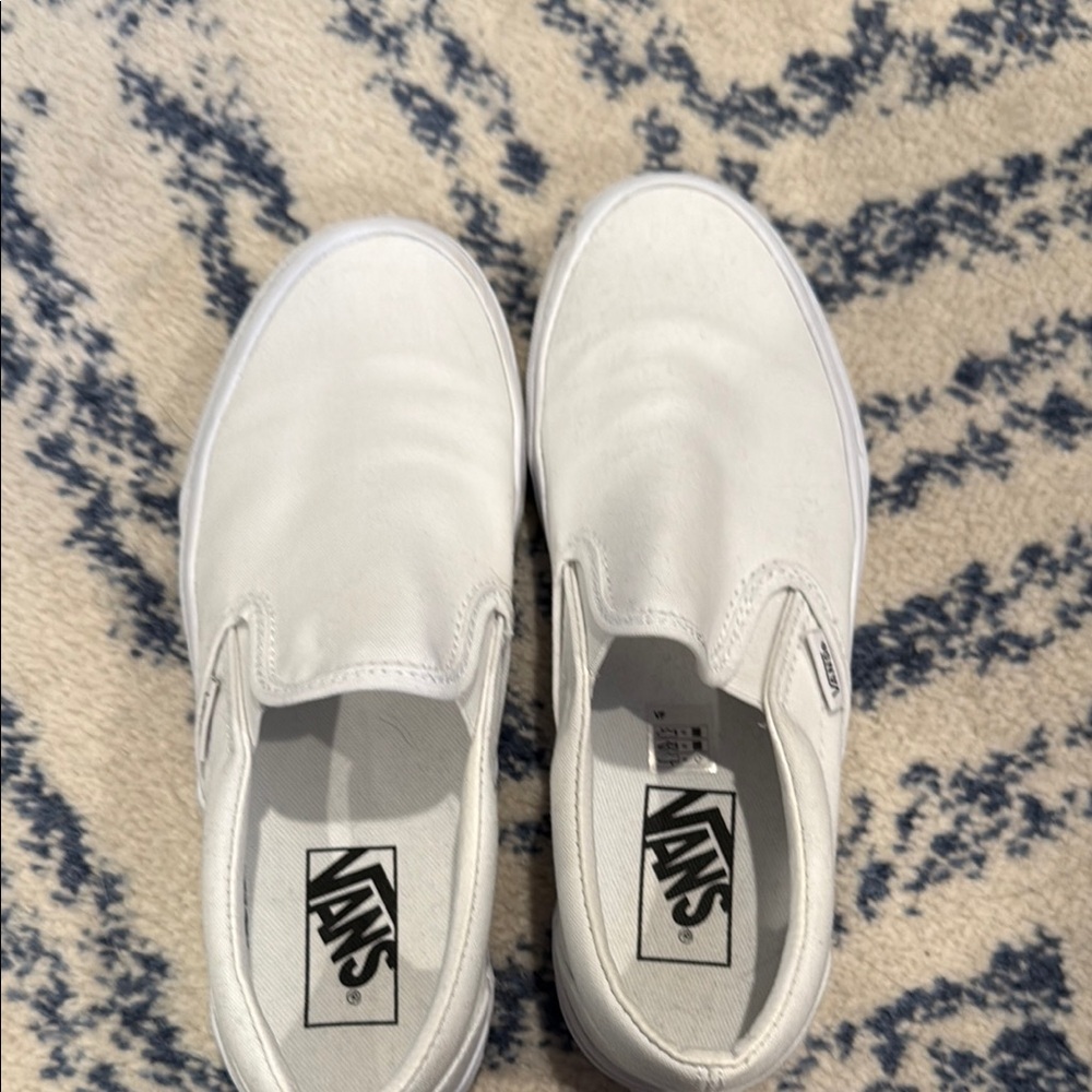 Vans Classic White Slip-On Shoes